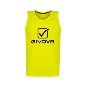 Vestă antrenament Givova Gara, Galben Fluo / Negru