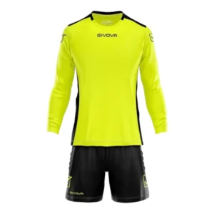 Set echipament portar fotbal Givova Hyguana, Galben Fluo / Negru