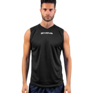 TRICOU GIVOVA FĂRĂ MÂNECĂ NEGRU