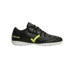 Ghete de fotbal FLASH Negru/Galben FLUO